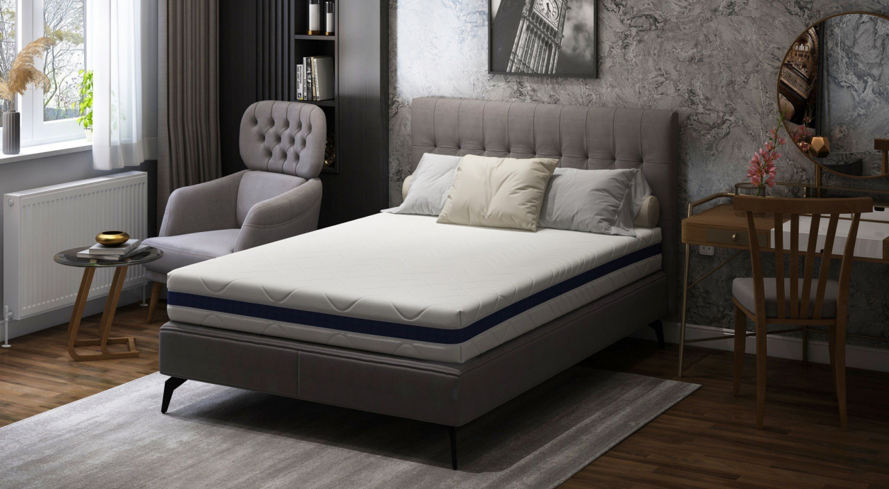 Saltea cu memorie Somnart Optimax Memory 150x200, inaltime 18cm, husa 3D detasabila si lavabila, rulata, cu manere, fermitate medie [3]