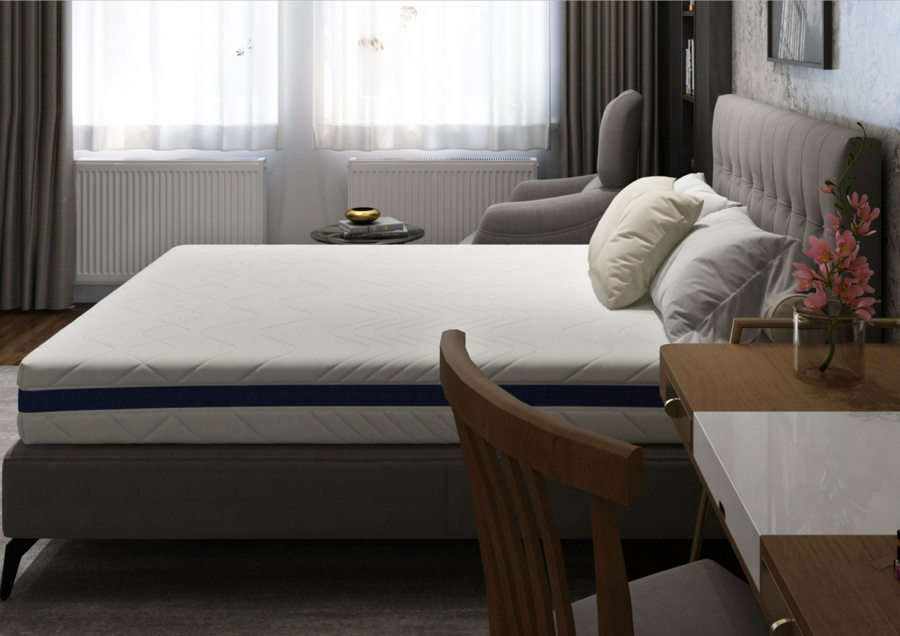 Saltea cu memorie Somnart Optimax Memory 160x200, inaltime 18cm, husa 3D detasabila si lavabila, rulata, cu manere, fermitate medie [3]