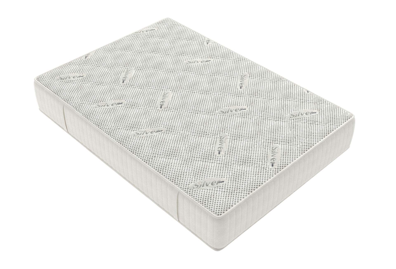 Saltea cu memorie Somnart Silver Relax 120x200, înălțime 24 cm, husă cu ioni de argint, cu mânere, fermitate medie [5]