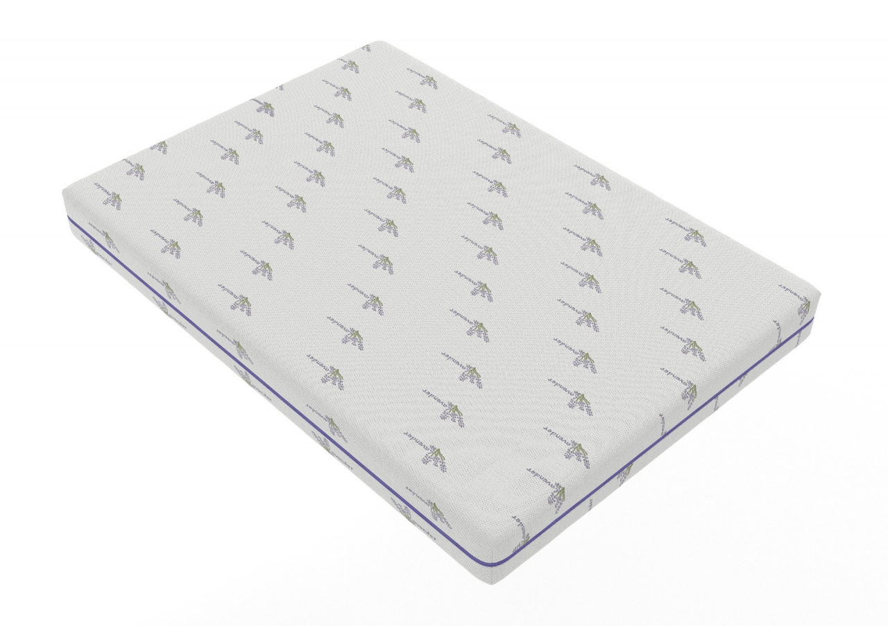 Saltea cu memorie Somnexpert Lavanda 90x200, înălțime 16 cm, ortopedică, husă tratată cu lavandă, lavabilă, cu fermoar, rulată, fermitate medie [5]