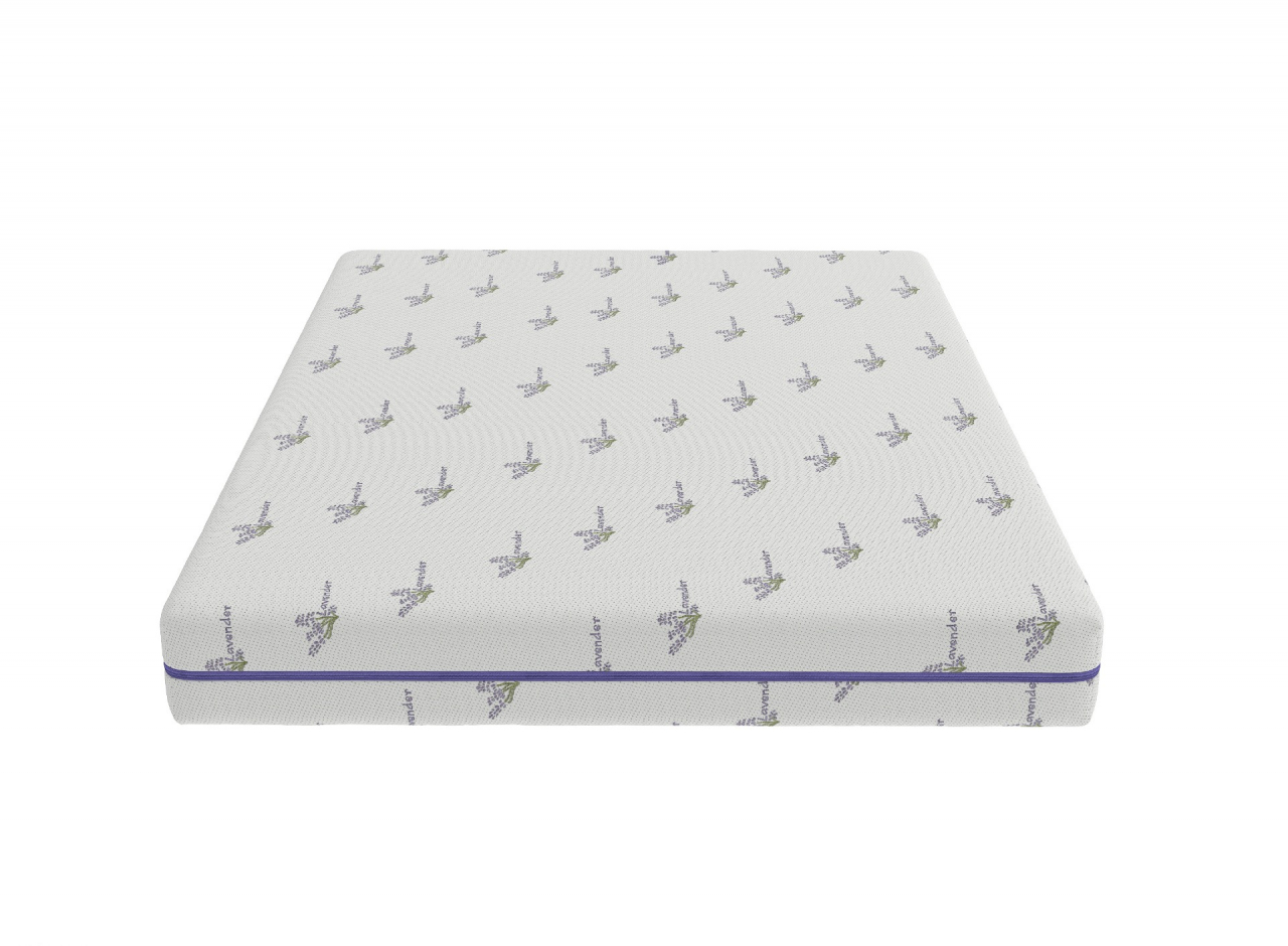 Saltea cu memorie Somnexpert Lavanda 90x200, înălțime 16 cm, ortopedică, husă tratată cu lavandă, lavabilă, cu fermoar, rulată, fermitate medie [6]