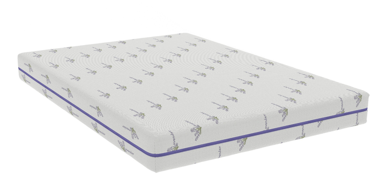 Saltea cu memorie Somnexpert Lavanda 90x200, înălțime 16 cm, ortopedică, husă tratată cu lavandă, lavabilă, cu fermoar, rulată, fermitate medie [7]