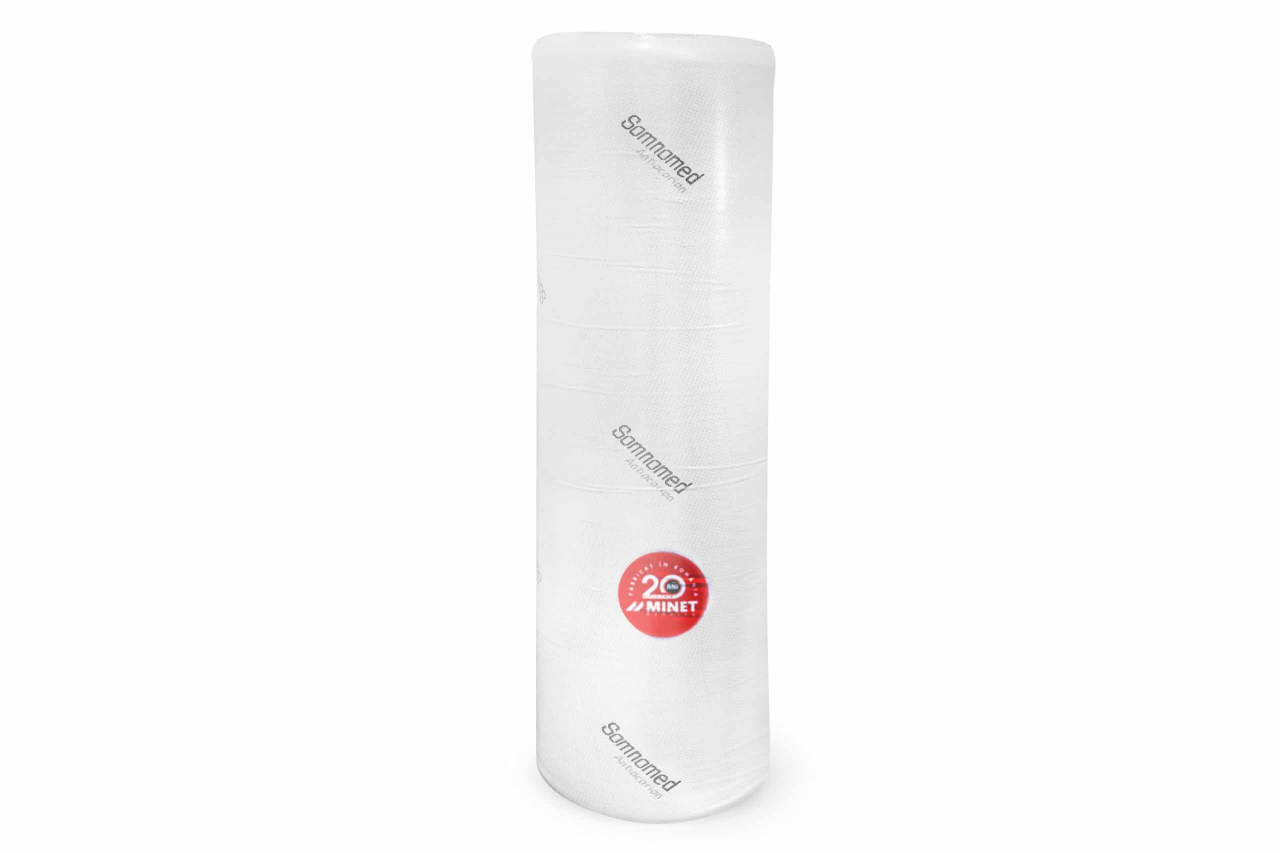 Saltea cu memorie Somnomed Antiacaria 160x200, înălțime 20 cm, pentru alergici, husă cu tratament antiacarian, rulată, fermitate medie [12]