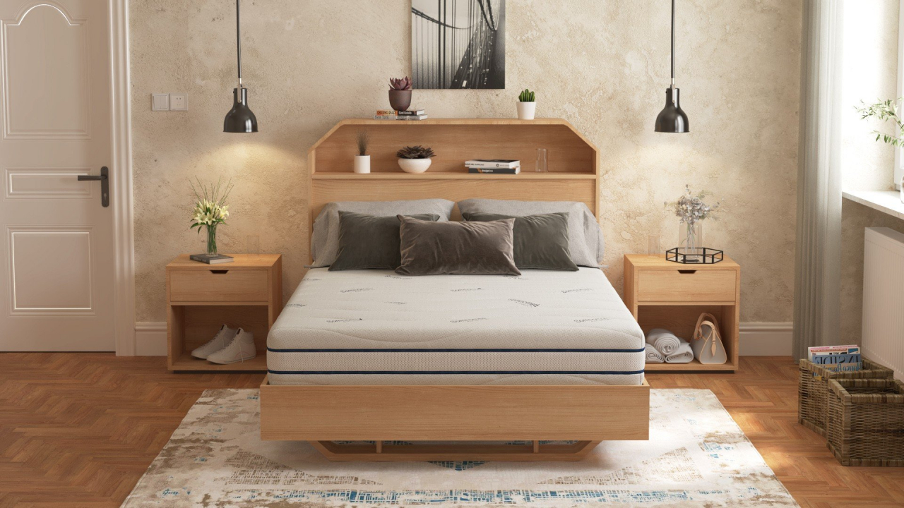 Saltea cu memorie Somnomed Antiacaria 160x200, înălțime 20 cm, pentru alergici, husă cu tratament antiacarian, rulată, fermitate medie [1]