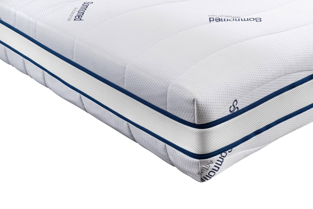 Saltea cu memorie Somnomed Antiacaria 180x200, înălțime 20 cm, pentru alergici, husă cu tratament antiacarian, rulată, fermitate medie [9]