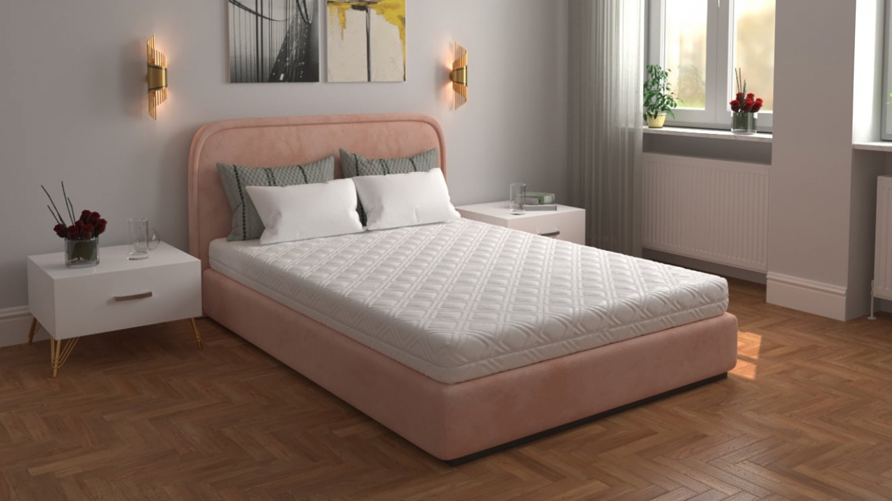 Saltea cu spumă poliuretanică 7 Zone SOMNART 120x200, înălțime 17 cm, ortopedică, husă detașabilă cu fermoar, fermitate medie [5]