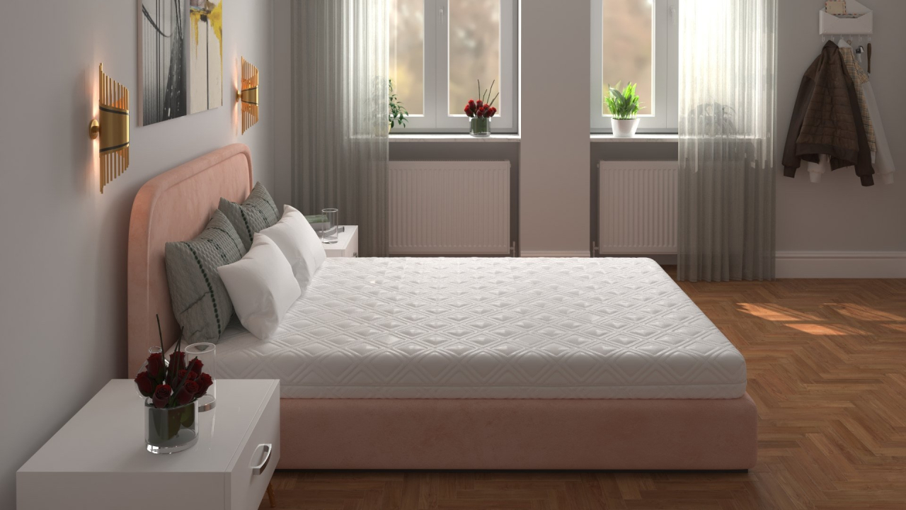 Saltea cu spumă poliuretanică 7 Zone SOMNART 140x190, înălțime 17 cm, ortopedică, husă detașabilă cu fermoar, fermitate medie [4]