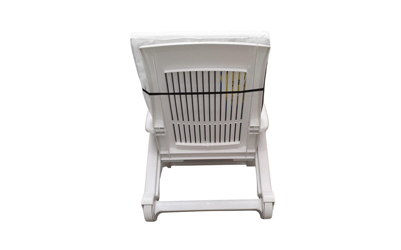 Saltea cu spumă poliuretanică Somnart 60x190, înălțime 4.5 cm, pentru șezlong, doua segmente, husă impermeabilă, culoare bleumarin [8]