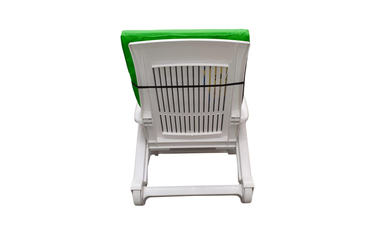 Saltea cu spumă poliuretanică Somnart 60x190, înălțime 4.5 cm, pentru șezlong, doua segmente, husă impermeabilă, culoare bleumarin [18]