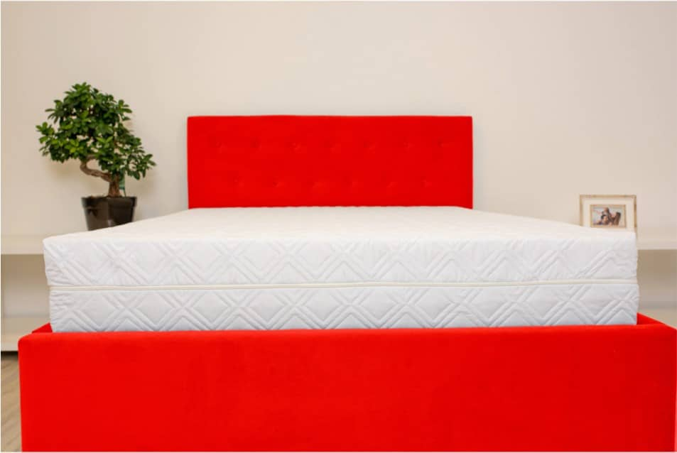 Saltea cu spumă poliuretanică SOMNART 90x200, înălțime 20 cm, ortopedică, husă detașabilă cu fermoar, rulată, fermitate medie [8]