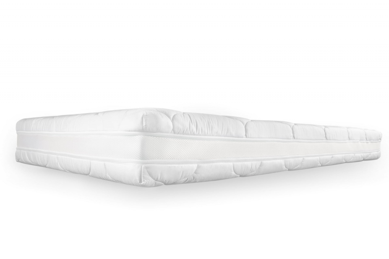 Saltea cu spuma poliuretanica Somnart Air-flow 140x200, inaltime 16 cm, super-ventilata, husa 3D Bumbac Natur lavabila, detasabila, hipoalergenica, rulata, fermitate medie [2]