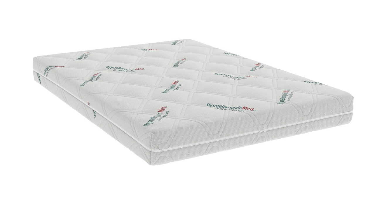 Saltea cu spumă poliuretanică Somnart HypoallergenicMed Antibacteria, 90x200, înălțime 18 cm, antibacterii, husă detașabilă cu fermoar, fermitate medie [8]