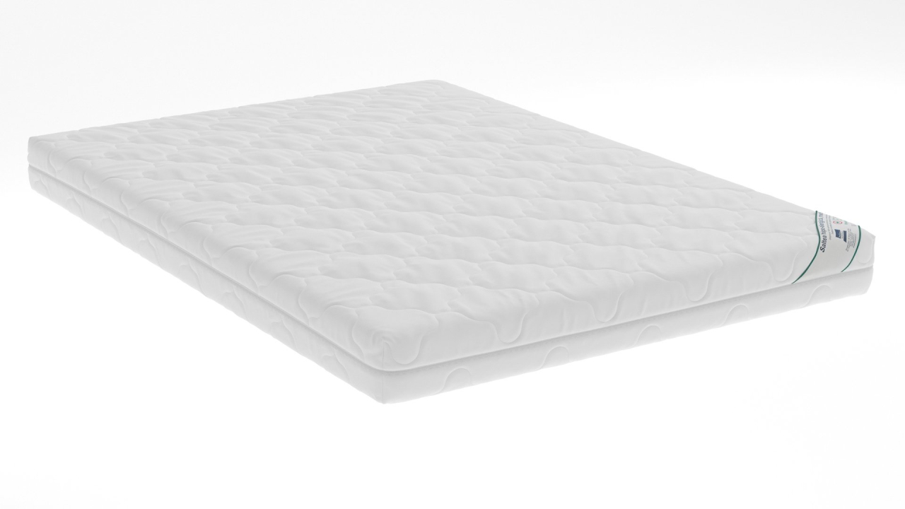 Saltea cu spumă poliuretanică Somnart HypoallergenicMed Bumbac 100x190, înălțime 16 cm, hipoalergenică, husă cu fermoar, rulată, fermitate medie [6]