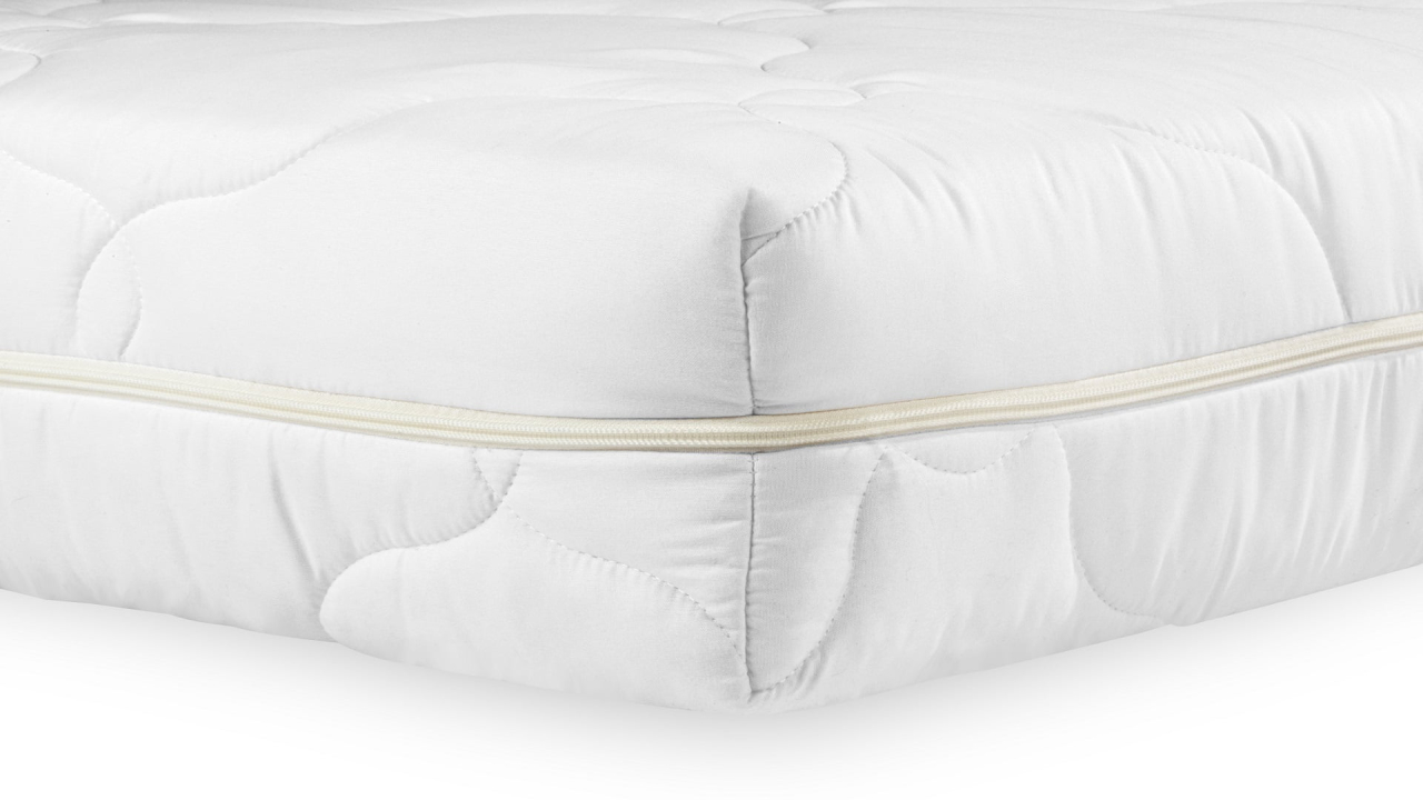 Saltea cu spumă poliuretanică Somnart HypoallergenicMed Bumbac 100x190, înălțime 16 cm, hipoalergenică, husă cu fermoar, rulată, fermitate medie [10]