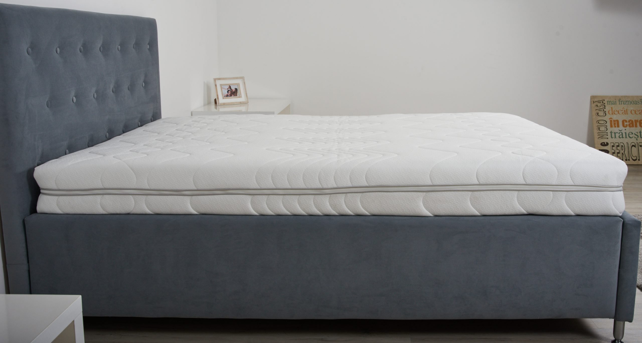 Saltea cu spuma poliuretanica Somnart Optimax Ortopedic 160x190, inaltime 18 cm, ortopedica, husa detasabila si lavabila, rulata, fermitate medie [6]