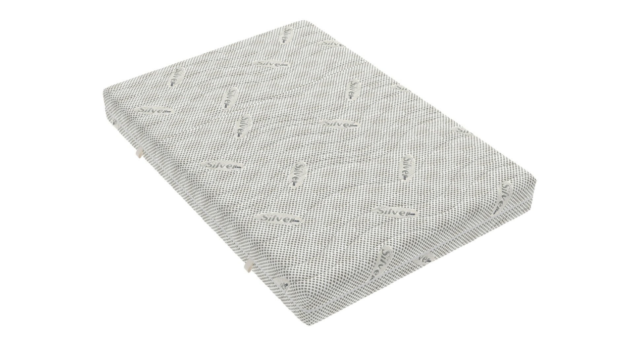 Saltea cu spuma poliuretanica Somnexpert Silver FORTE, 90x200, inaltime 20 cm, ortopedica, husa ioni argint lavabila, manere, fermitate mare [7]