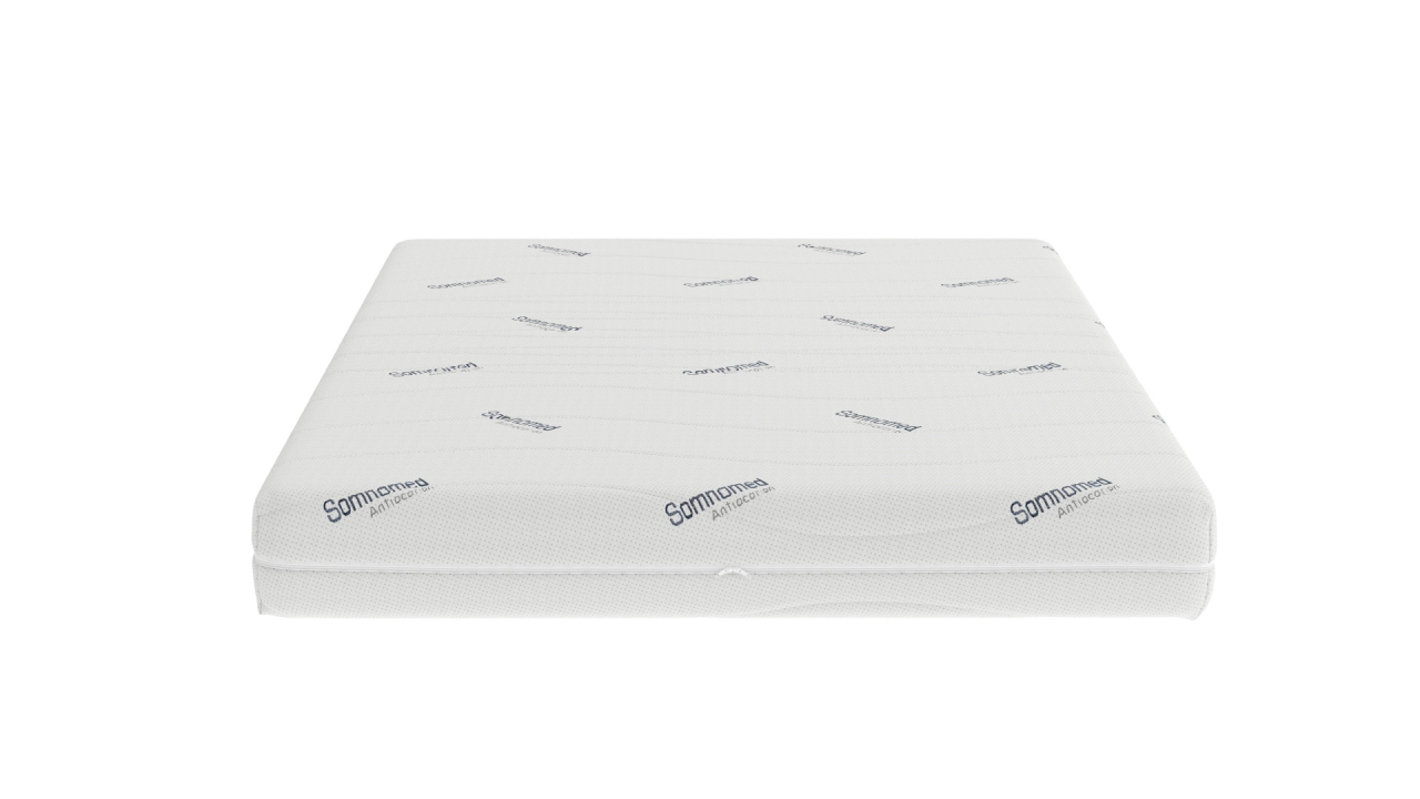 Saltea cu spumă poliuretanică Somnomed Antiacaria 120x190, înălțime 20cm, pentru alergici, husă detașabilă și lavabilă cu tratament antiacarian, fermitate medie [7]