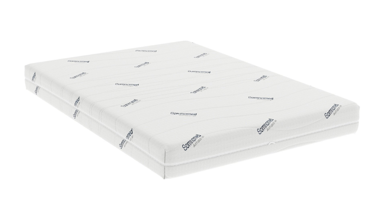 Saltea cu spumă poliuretanică Somnomed Antiacaria 140x200, înălțime 20 cm, pentru alergici, husă detașabilă și lavabilă cu tratament antiacarian, fermitate medie [8]
