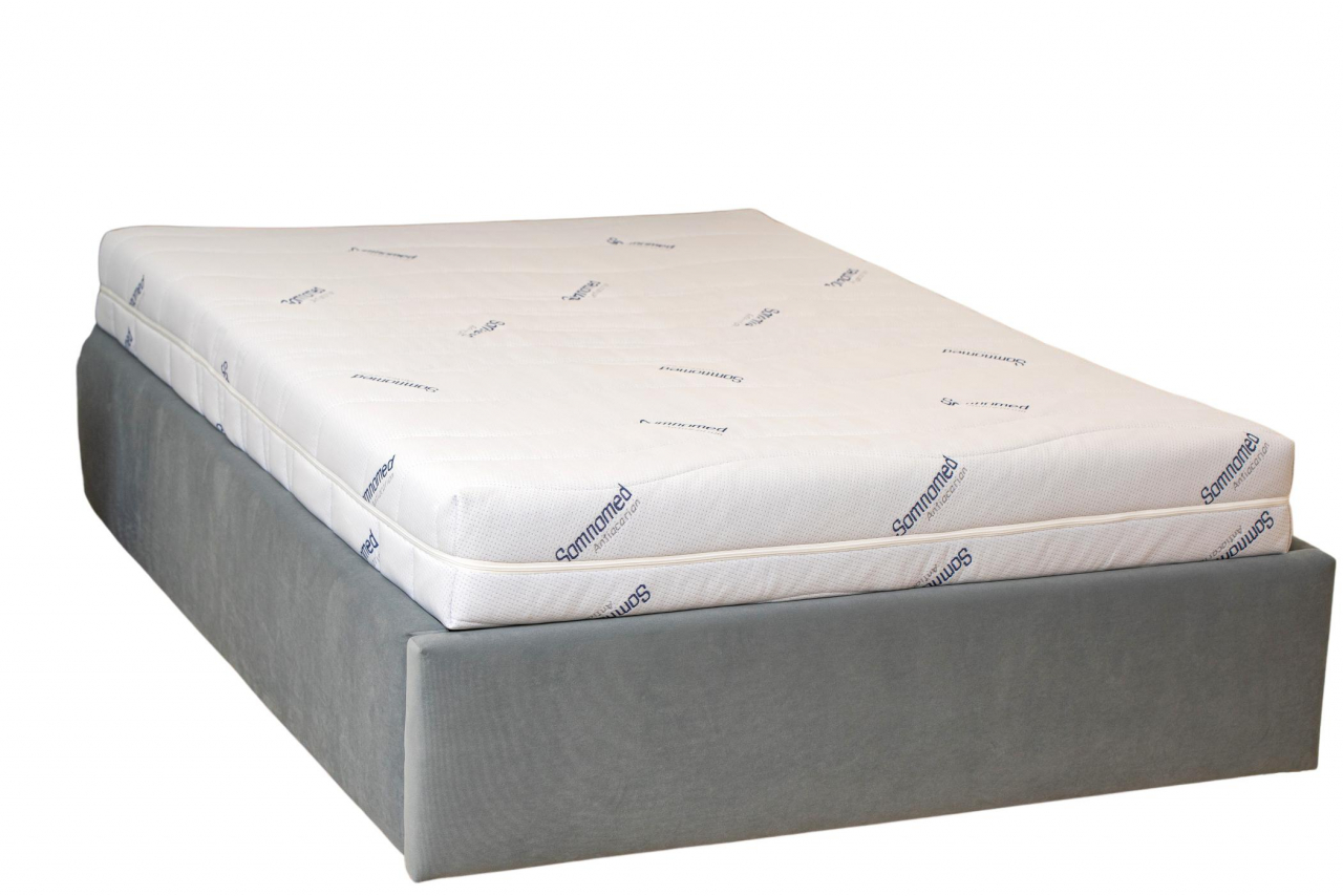 Saltea cu spumă poliuretanică Somnomed Antiacaria 180x200, înălțime 20 cm, pentru alergici, husă detașabilă și lavabilă cu tratament antiacarian, fermitate medie [18]