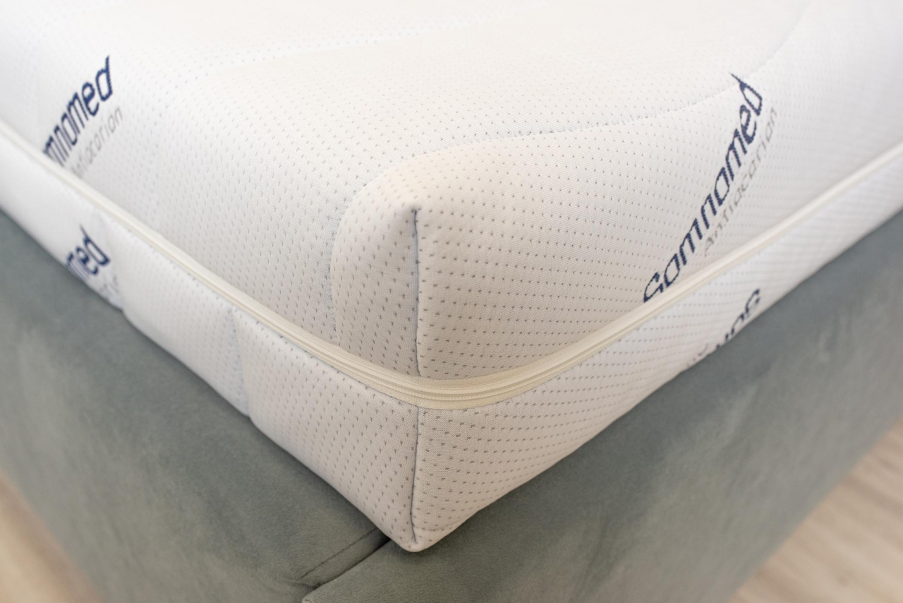 Saltea cu spumă poliuretanică Somnomed Antiacaria 180x200, înălțime 20 cm, pentru alergici, husă detașabilă și lavabilă cu tratament antiacarian, fermitate medie [15]