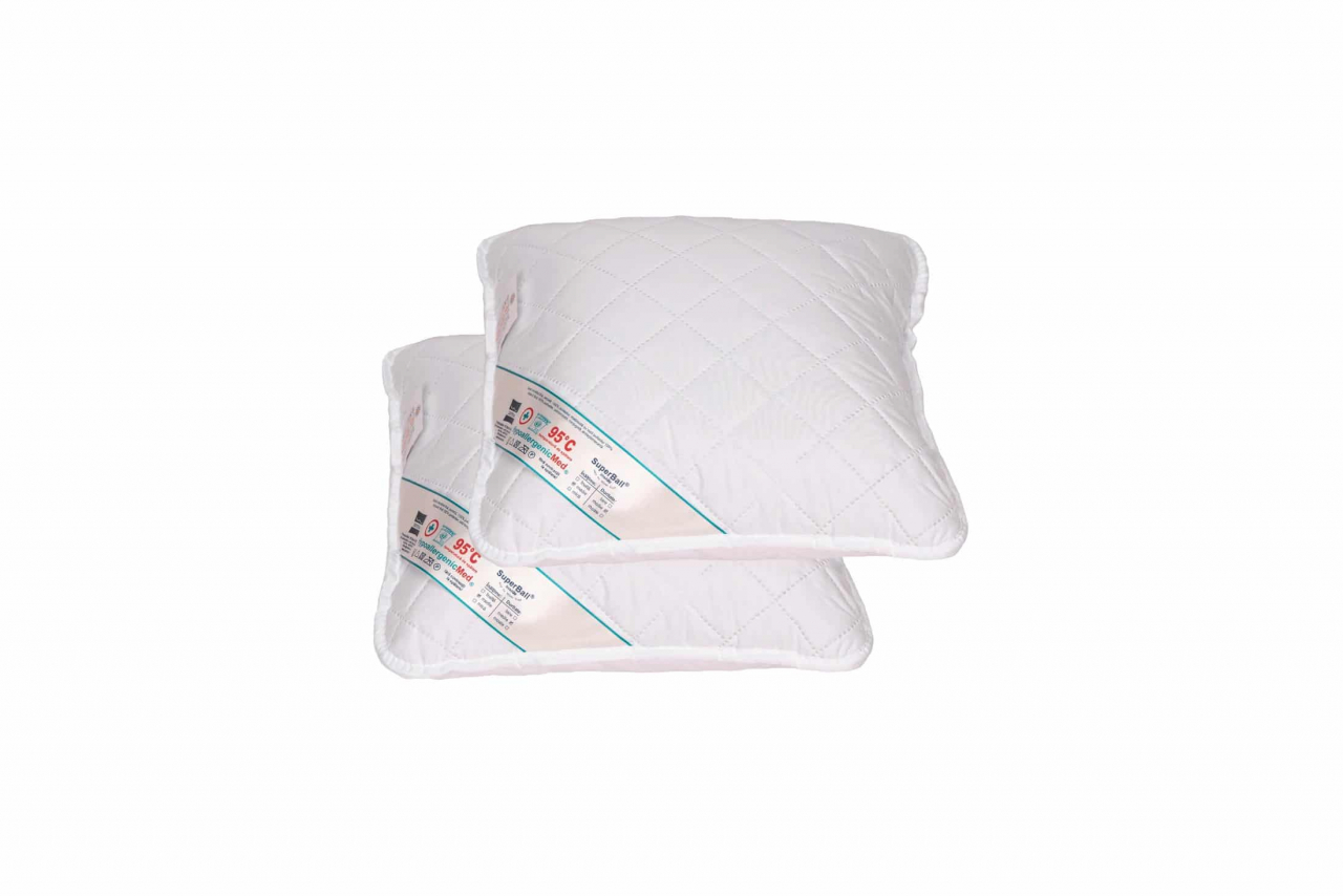 Set 2 perne 50x70 cm si 2 perne 40x40 cm HypoallergenicMed Somnart, microfibra matlasata [4]