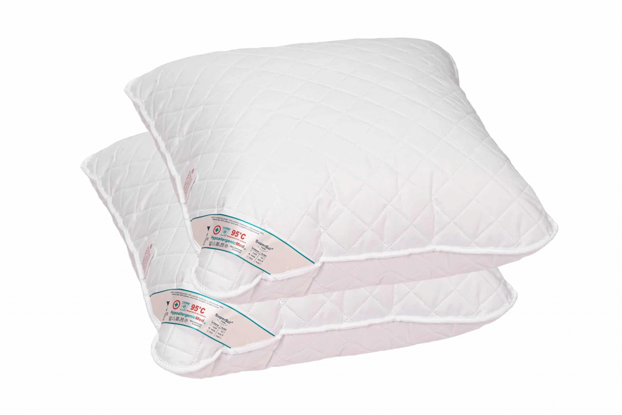 Set 2 perne 50x70 cm si 2 perne 40x40 cm HypoallergenicMed Somnart, microfibra matlasata [2]