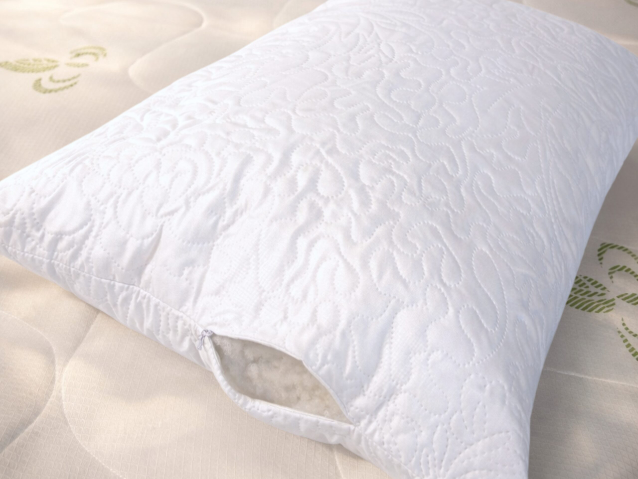 Perna ajustabila 50x70 Somnia, microfibra, lavabila la masina, vidat, alb [7]