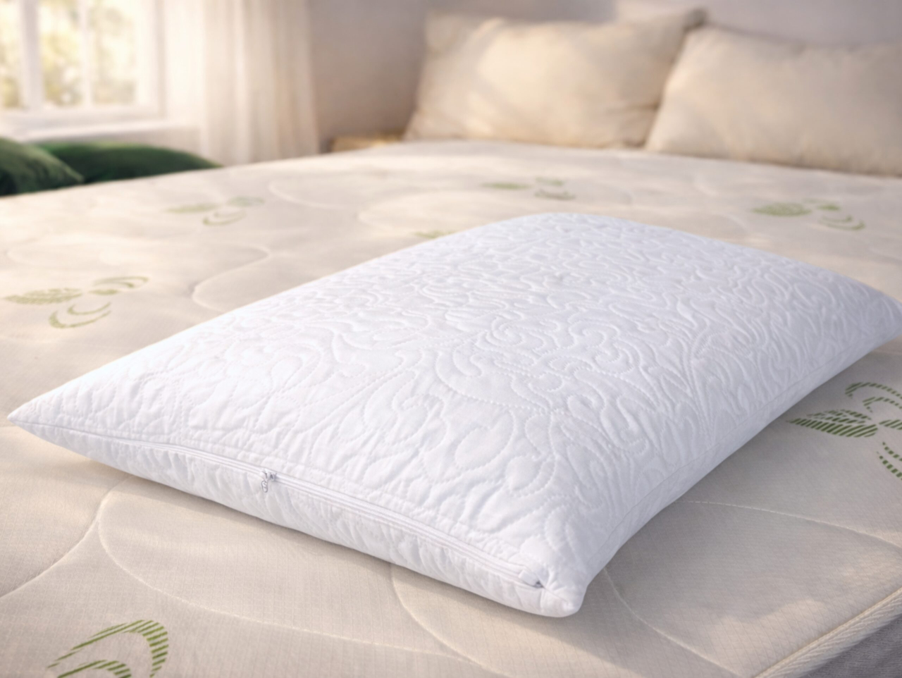 Perna ajustabila 50x70 Somnia, microfibra, lavabila la masina, vidat, alb [5]