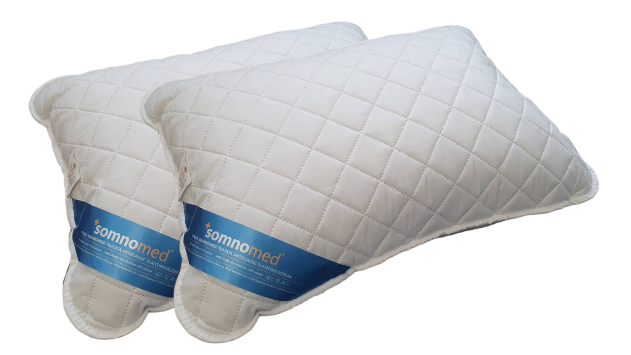 SET 2 Perne Somnomed Antimicrobiene si Antifungice lavabile la 95°C - 70 x 70 cm, vidat [6]