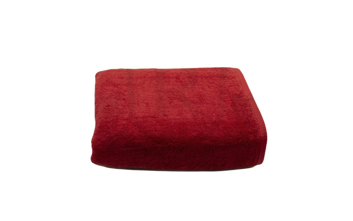 Set 2 prosoape de corp bumbac 100%, 600gsm, Somnart, 70x140cm, rosu [2]