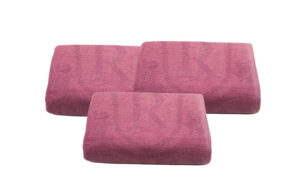Set 2 prosoape de corp bumbac 100%, 600gsm, Somnart, 70x140cm, roz [3]