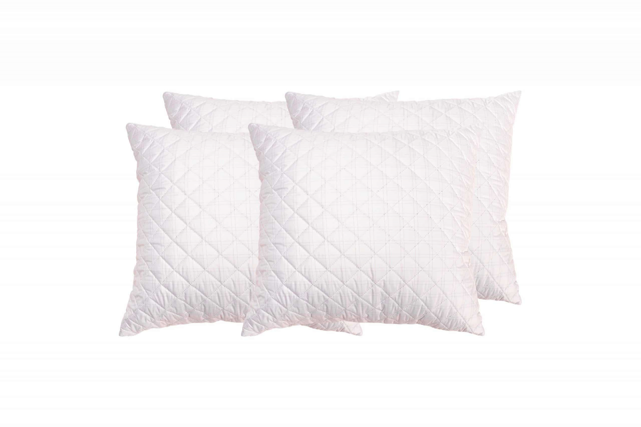 Set 4 perne matlasate Somnart, 70x70 cm, microfibra cu fibre de carbon [2]