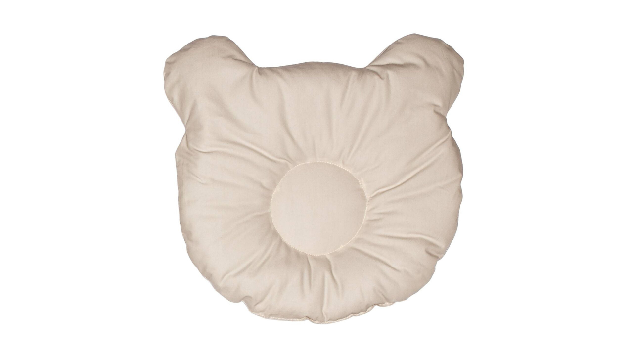 Set lenjerie patut + pernuta pentru formarea capului bebelusului SomnArt, bumbac egiptean, 60x120 cm, Alb [3]