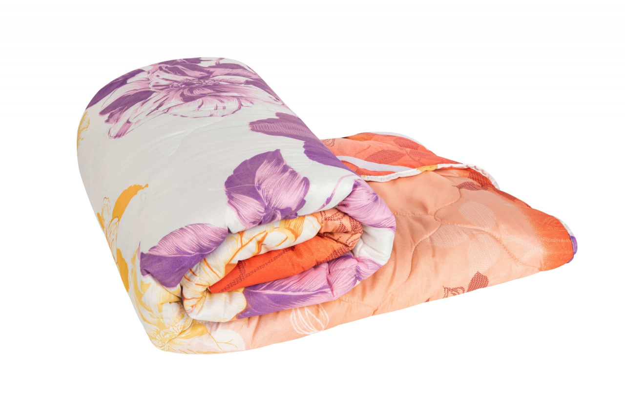 Set pilota 4 anotimpuri Ultrasleep Purple Flowers Somnart, 180x200 cm (200 g +120 g), microfibra [2]