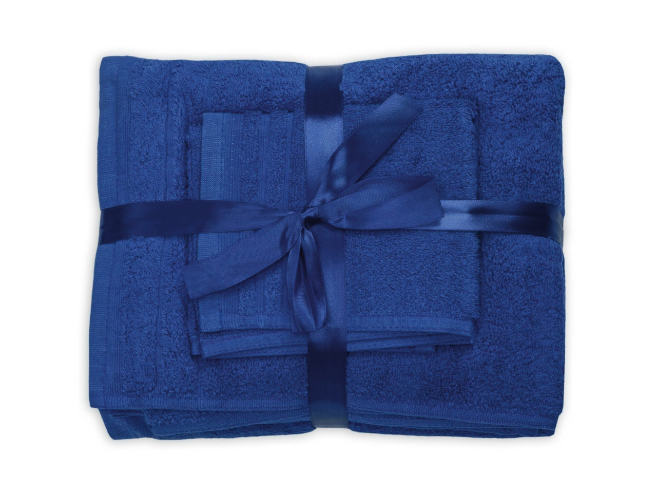 Set prosoape bumbac Somnart, 600gsm, de fata 50x90 cm + de corp 70x140 + de maini 30x50 cm - albastru [2]
