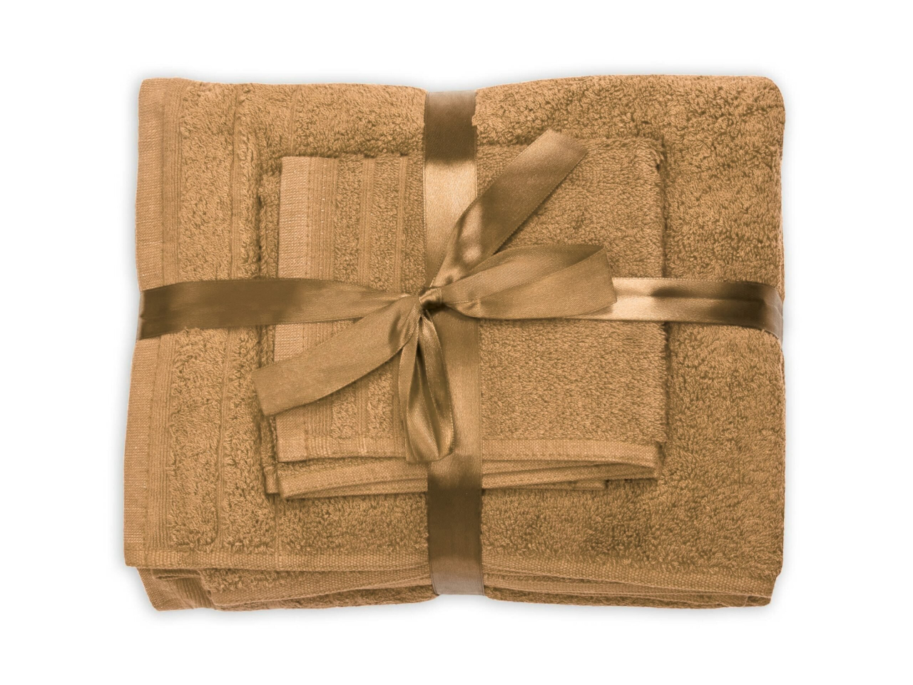 Set prosoape bumbac Somnart, 600gsm, de fata 50x90 cm + de corp 70x140 + de maini 30x50 cm - bej [2]