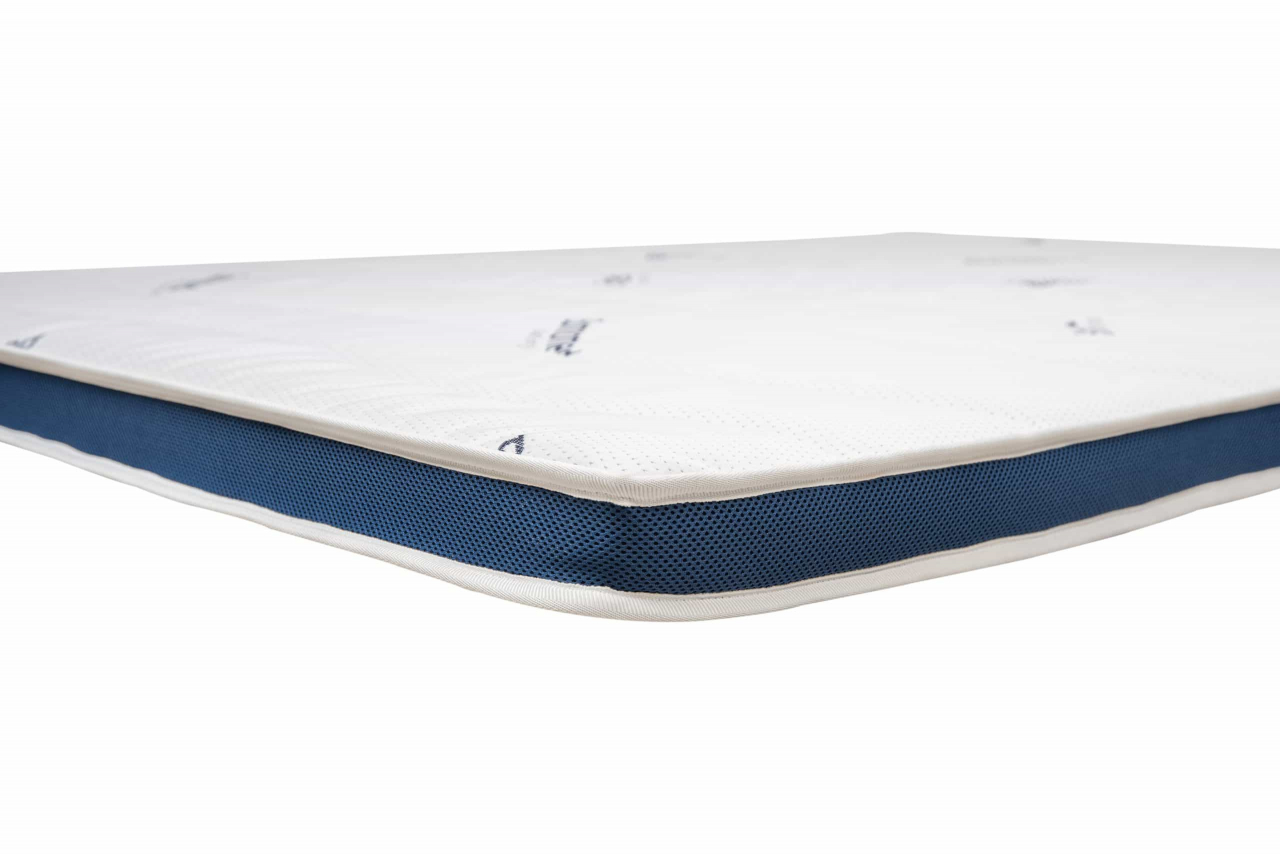 Topper cu memorie 90x200, SomnoMed Antiacaria, pentru alergici, H 4+3cm, husa detasabila si lavabila [3]