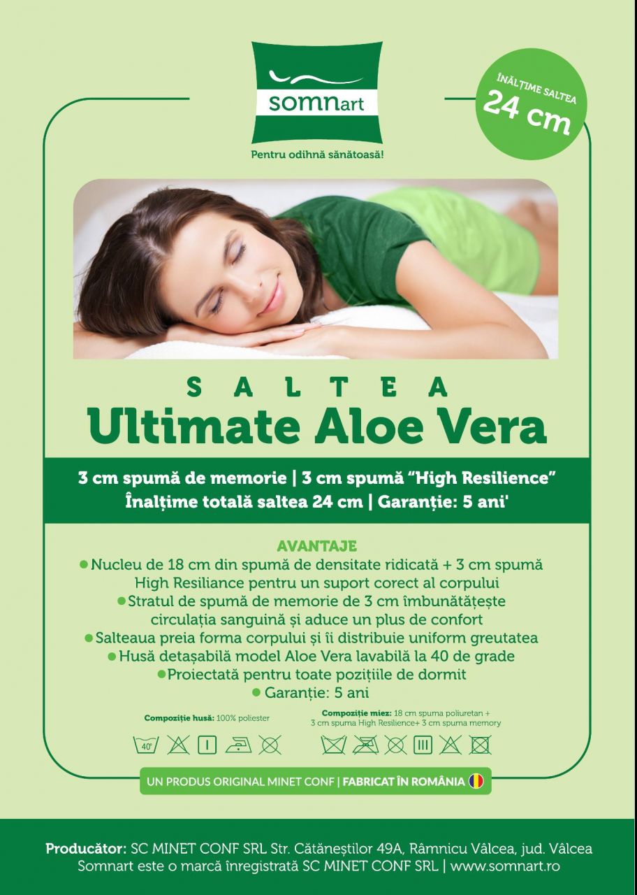 Topper 90x200 HypoallergenicMed Somnart cu husa microfibra, detasabila, spalare la 95°C, miez inaltime 5 cm [11]