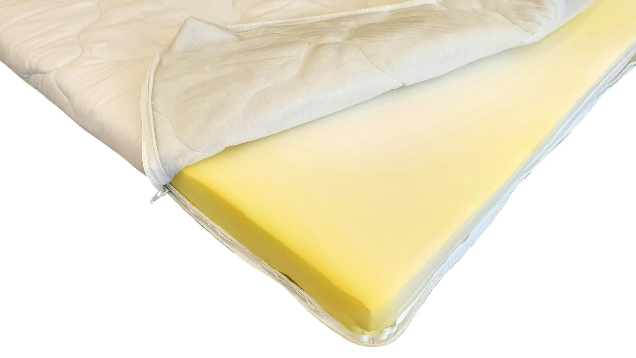Topper HypoallergenicMed Somnart cu husa microfibra detasabila spalare la 95°C - 140x200xH5 [3]
