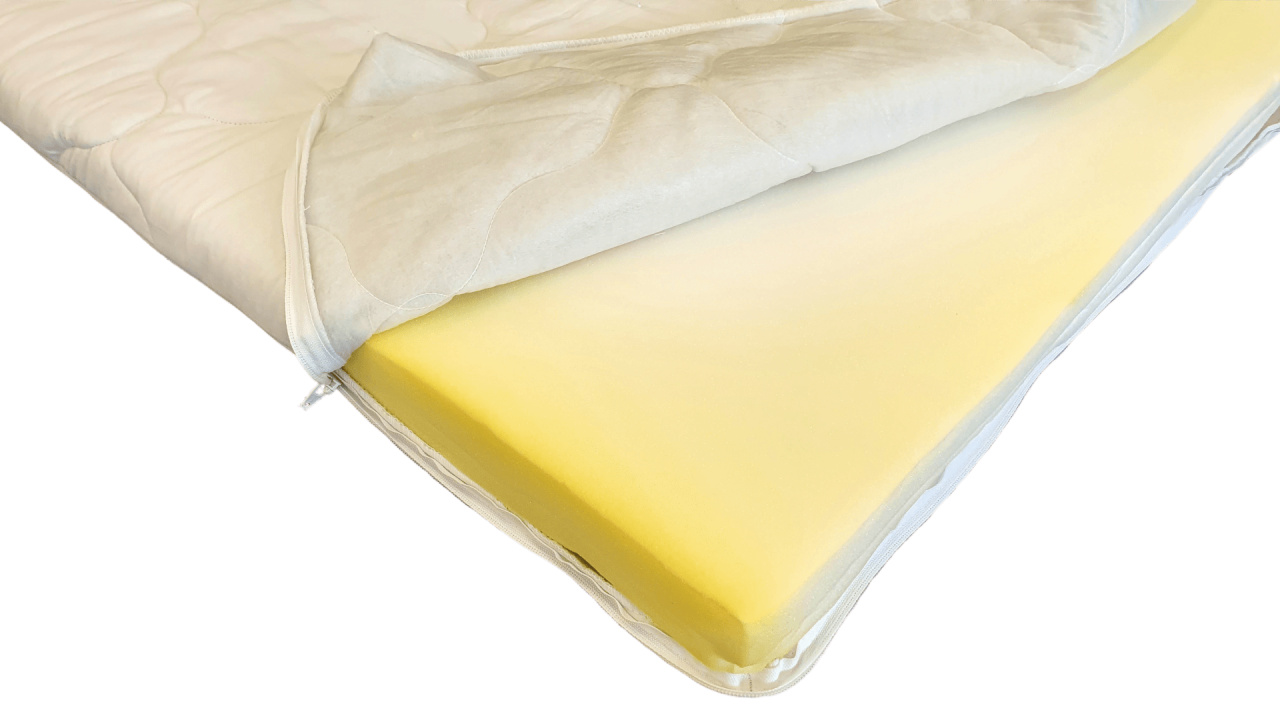 Topper cu memorie, husa bumbac, detasabila, spalare la 90°C, HypoallergenicMed Somnart, 120x200 cm [3]