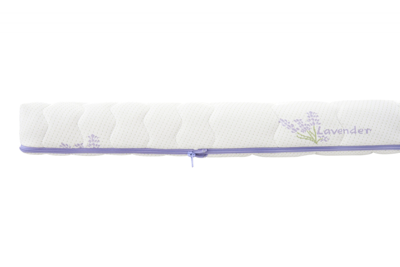 Topper cu spuma poliuretanica Superconfort Lavant 7 Zone 140x200, husa detasabila si lavabila, tratament lavanda, fermitate medie [3]
