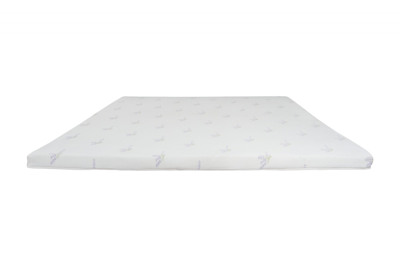Topper cu spuma poliuretanica Superconfort Lavant 7 Zone 140x200, husa detasabila si lavabila, tratament lavanda, fermitate medie [2]
