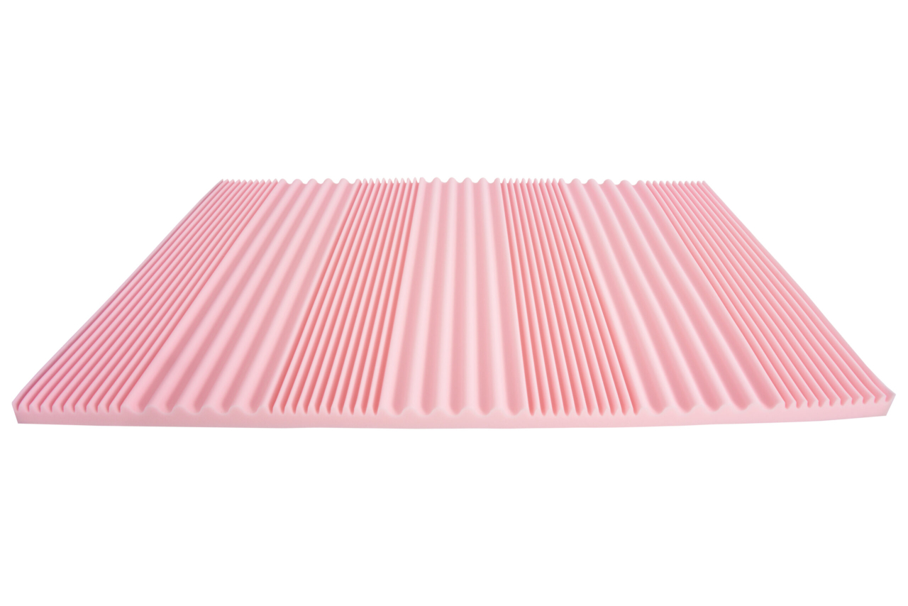 Topper cu spuma poliuretanica Superconfort Lavant 7 Zone 90x200, husa detasabila si lavabila, tratament lavanda, fermitate medie [12]