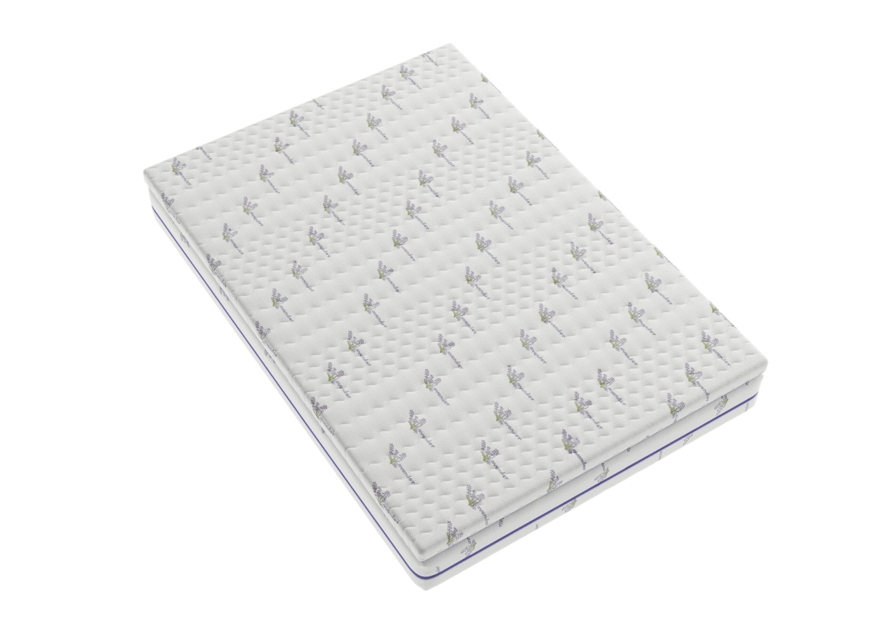 Topper cu spuma poliuretanica Superconfort Lavant 7 Zone 90x200, husa detasabila si lavabila, tratament lavanda, fermitate medie [7]