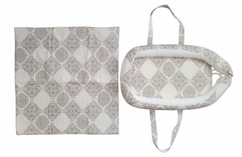 Baby Nest Somnart: Cosulet bebelusi + Salteluta 42x84x2 cm + Paturica 70x70 cm model Elegant Armonia [3]