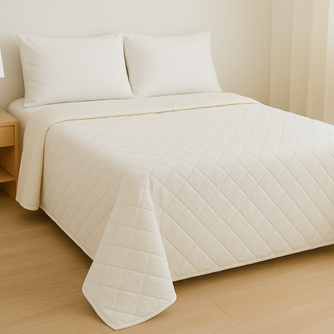 Cuvertura de pat velour, Somnart, 220x240 cm, cappucino [4]