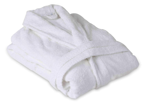 Articole baie - Halat de baie alb hotel Somnart unisex 100% bumbac, 400gsm, marimea S-M