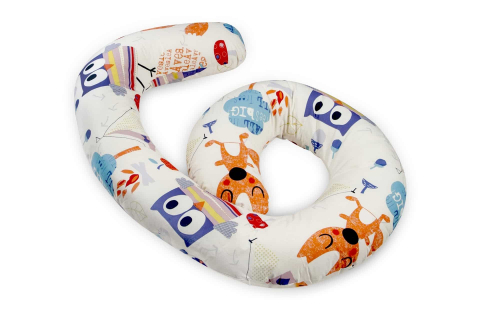 Husa aditionala pentru Perna mutifunctionala SomnArt de gravide Mami, Rachete [1]