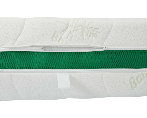 Husa saltea 160x200x27, Bamboo, sistem de aerisire 3D, matlasata, lavabila, detasabila, cu fermoar [3]