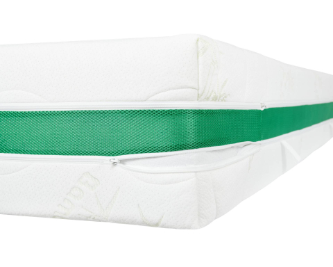 Husa saltea 160x200x27, Bamboo, sistem de aerisire 3D, matlasata, lavabila, detasabila, cu fermoar [2]